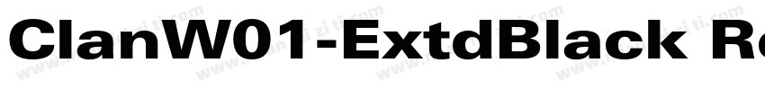 ClanW01-ExtdBlack Re字体转换